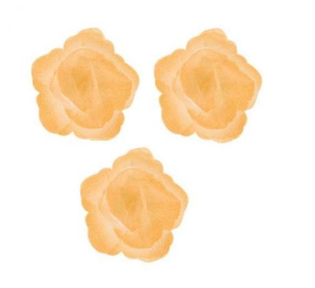 Jedlá oblátková čínska ruža 3cm/35ks ZLATÁ PERLEŤ