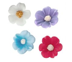 Cukrová dekorácia jemný kvietok Petúnia 5ks