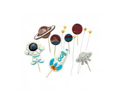 Cukrová dekorácia SET vesmír