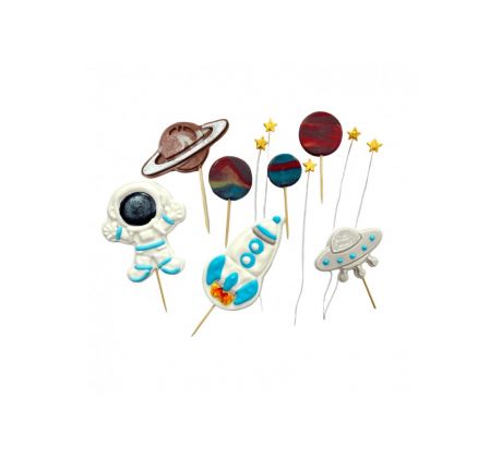 Cukrová dekorácia SET vesmír