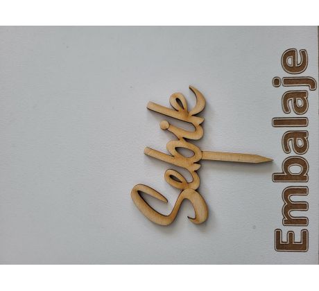 Drevený zápich vlastné meno