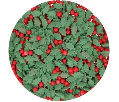 Cukrový posyp FunCakes Holly Mix 55 g