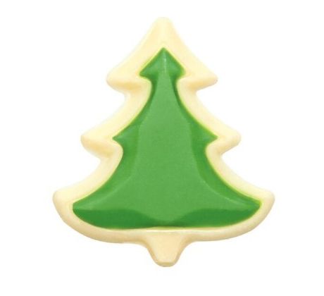 Čokoládová dekorácia Vianoce stromček 38 x 42 mm