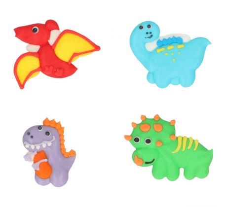 Wilton Cukrové dekorácie Šťastný dinosaurus sada/8ks