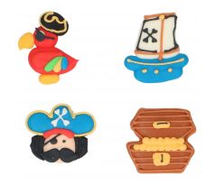 Sada cukrových dekorácií Wilton Piráti a papagáje/8 ks