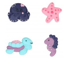 Sada cukrových dekorácií Wilton s morskými živočíchmi/8 ks