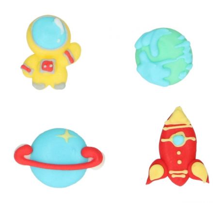 Sada cukrových dekorácií Wilton Vesmírne dobrodružstvá/8 ks