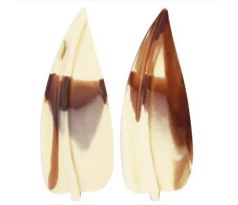 Čokoládová dekorácia LEAF marble 680g