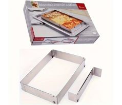 Nastaviteľná obdĺžniková flexibilná nerezová forma