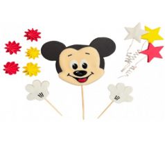 Cukrová dekorácia sada Mickey zápich