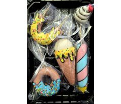 Cukrová dekorácia sada cukrovinky so zmrzlinou