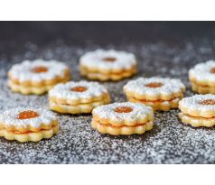 Korpusy na linecké koláčiky BEZLEPKOVÉ/24ks (12+12) 380g neplnené