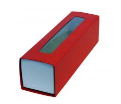 Krabička s okienkom 170x45x45mm "PREŠPAN" pár Červená