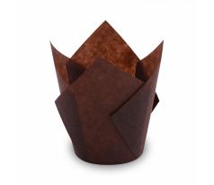 Cukrárenske košíčky TULIP 100ks Hnedý