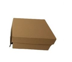 Krabica tortová 19x19x10cm kus Hnedá