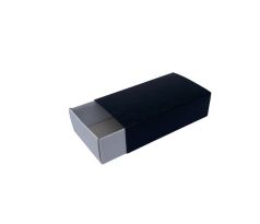 Krabička na makrónky 160x90x45mm FAREBNÁ pár Čierna