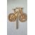 Drevený zápich bicykel Drevený zápich bicykel
